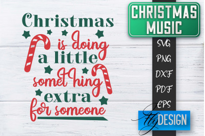 Christmas Music Quotes | Christmas SVG | Xmas Design