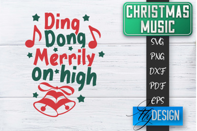 Christmas Music Quotes | Christmas SVG | Xmas Design