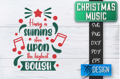 Christmas Music Quotes | Christmas SVG | Xmas Design