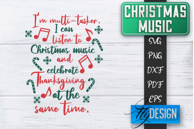 Christmas Music Quotes | Christmas SVG | Xmas Design