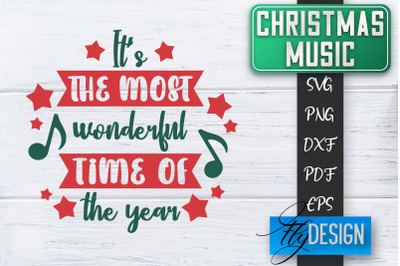 Christmas Music Quotes | Christmas SVG | Xmas Design