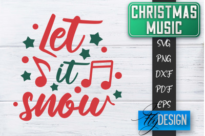 Christmas Music Quotes | Christmas SVG | Xmas Design