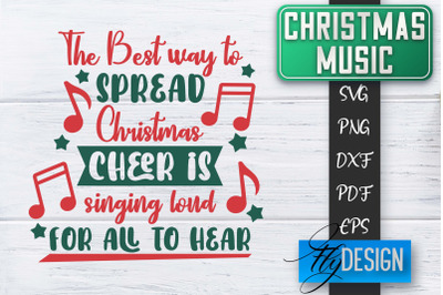 Christmas Music Quotes | Christmas SVG | Xmas Design