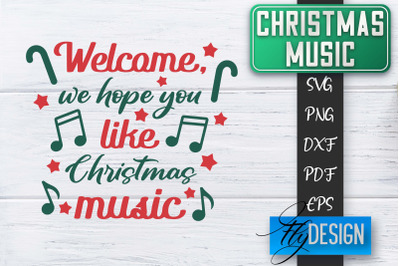 Christmas Music Quotes | Christmas SVG | Xmas Design