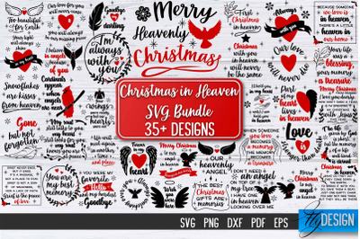 Christmas in Heaven SVG Bundle | Christmas Memorial SVG