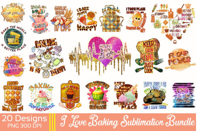 Baking Lover Sublimation Bundle-20 Designs-220725