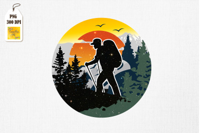 Sunset Hiking Gift For Hikers