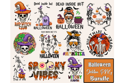 Halloween Skeleton Graphics Bundle