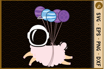 Funny &quot;Goastronaut&quot; With Balloon