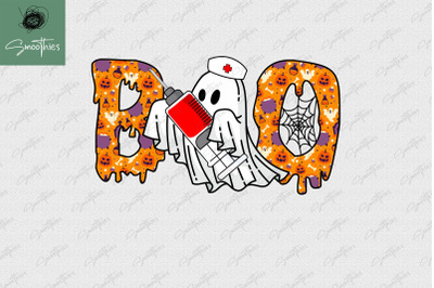 Nurse Ghost Boo Peek A Boo Halloween