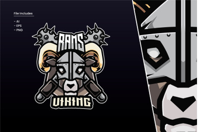 Rams Viking Logo Template