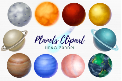 Solar System Planets Clipart PNG