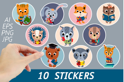 Back to school stickers