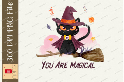 You Are Magical Witch Cat Halloween