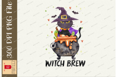 Witch Brew Witch Cat Halloween