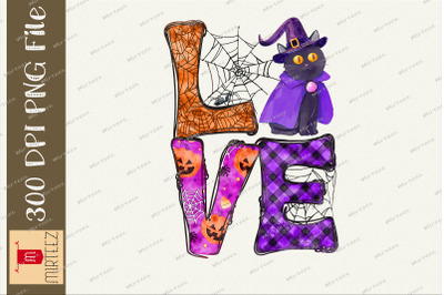 Love Witch Cat Happy Halloween