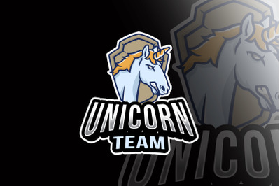 Unicorn Team Esport Logo Template