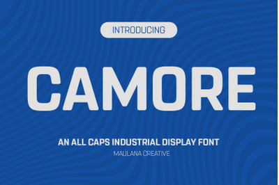 Camore Sans Serif All Caps Font