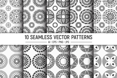 Seamless ethnic geometric patterns