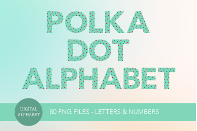 Scattered Polka Dot Alphabet I