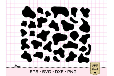 Cow Print Svg - Cow svg - Spot pattern