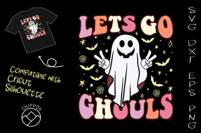 Lets Go Ghouls Retro Halloween