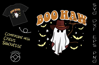 Retro Halloween Boo Haw