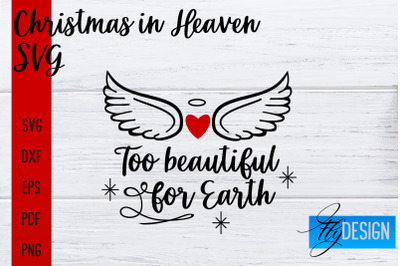 Christmas in Heaven SVG | Christmas Memorial SVG