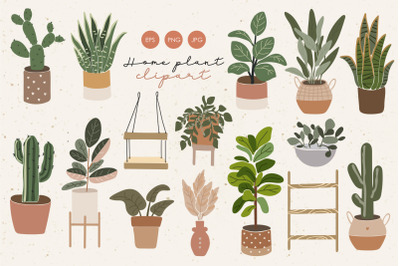 Home plant clipart, Abstract plant elements, Home plant PNG