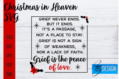 Christmas in Heaven SVG | Christmas Memorial SVG