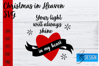 Christmas in Heaven SVG | Christmas Memorial SVG