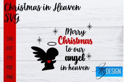 Christmas in Heaven SVG | Christmas Memorial SVG