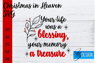 Christmas in Heaven SVG | Christmas Memorial SVG