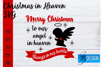 Christmas in Heaven SVG | Christmas Memorial SVG