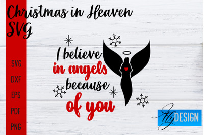 Christmas in Heaven SVG | Christmas Memorial SVG