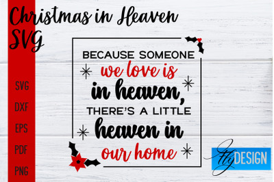 Christmas in Heaven SVG | Christmas Memorial SVG