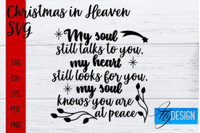 Christmas in Heaven SVG | Christmas Memorial SVG