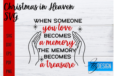 Christmas in Heaven SVG | Christmas Memorial SVG