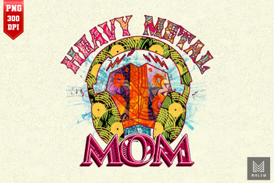 Heavy Metal Mom Rock Music Mama