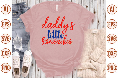 daddys little firecracker svg