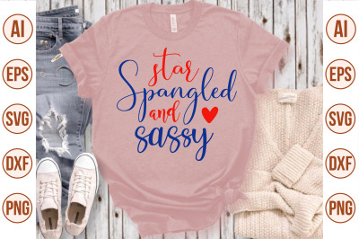 star spangled and sassy svg