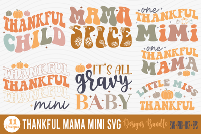 Thankful Mama Mini SVG Design Bundle