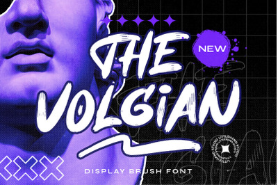 The Volgian - Display Brush font