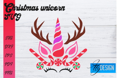 Christmas Unicorn SVG | Animals SVG Design