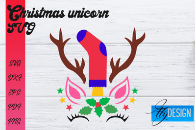 Christmas Unicorn SVG | Animals SVG Design