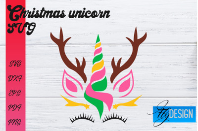 Christmas Unicorn SVG | Animals SVG Design