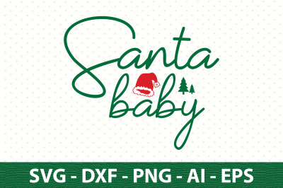 santa baby svg