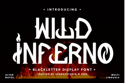 Wild Inferno - Blackletter Font