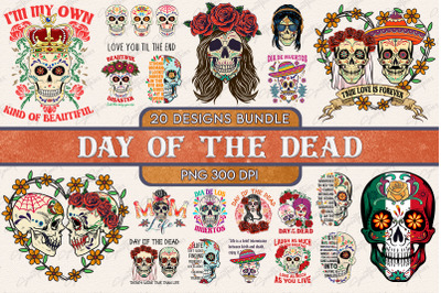 Day Of The Dead T-shirt Design Bundle