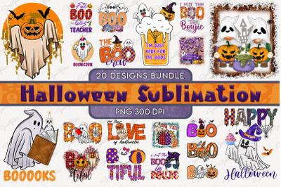 Boo Halloween T-shirt Design Bundle